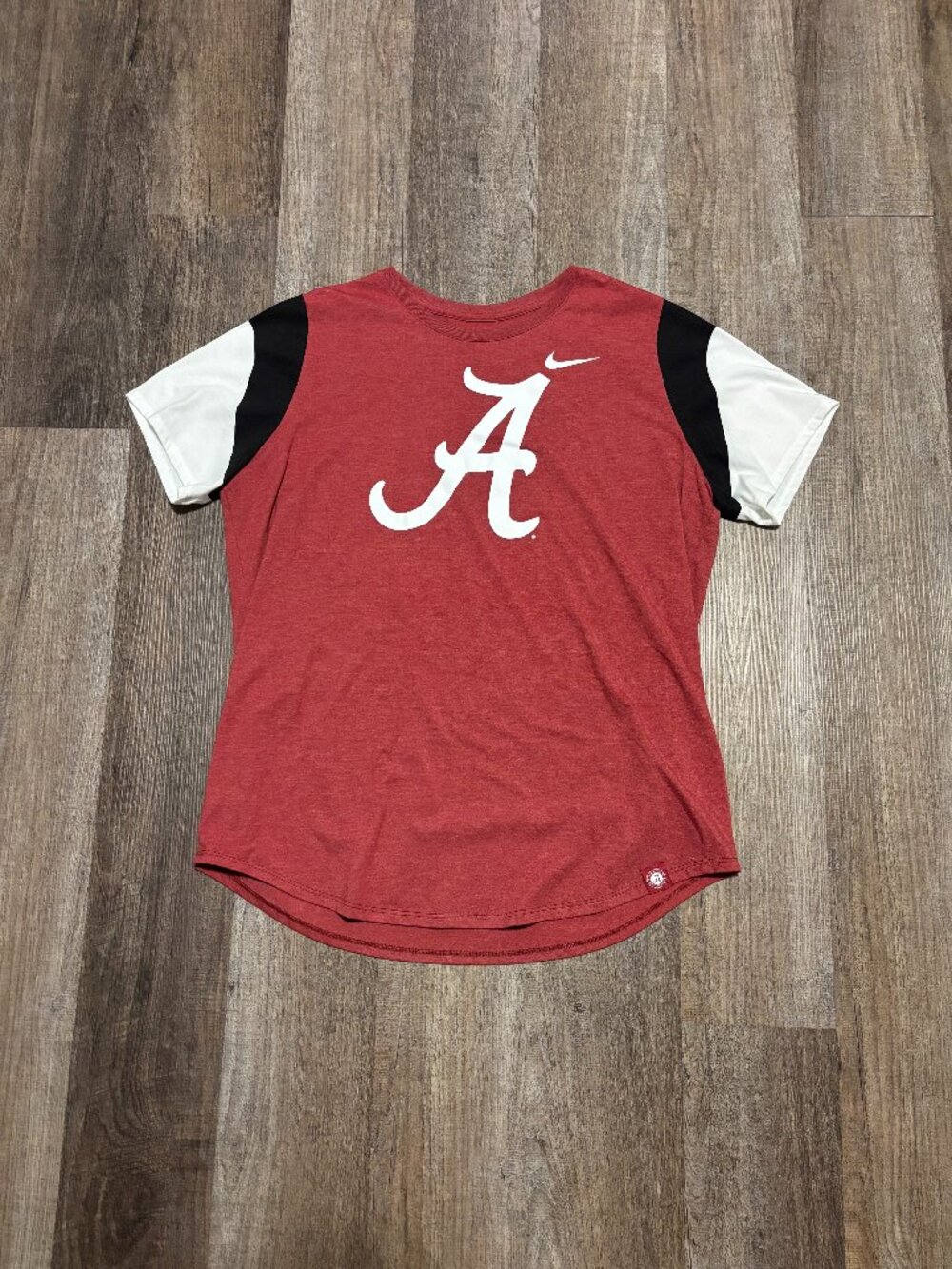 Women's Nike University of Alabama Curved Hem Tee Shirt